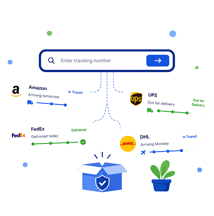 Track Amazon, UPS, FedEx, DHL and more — all parcels on one screen